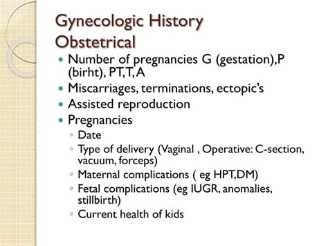 The Gynecologic History and Examination .